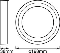 LEDVANCE 4058075260511 LED CLICK WHITE RD 200MM 15W LEDV LED-plafondlamp LED 15 W Wit - thumbnail