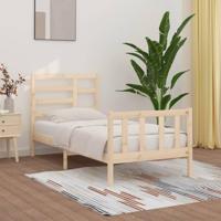 Bedframe zonder matras massief grenenhout 90x200 cm - thumbnail