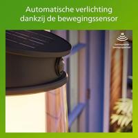 Philips LED Juda 929004633201 Wandlamp op zonne-energie met bewegingsmelder LED 3.2 W Zwart - thumbnail