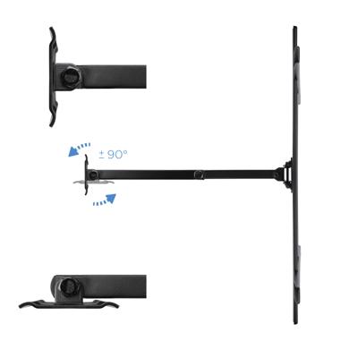 TooQ LP6070TN-B flatscreen-wandhouder, 177,8 cm (70 inch), zwart - flatscreen wandbeugels (50 kg, 94 cm (37 inch), 177,8 cm (70 inch), 600 x 400 mm, 600 x 400 mm, zwart)