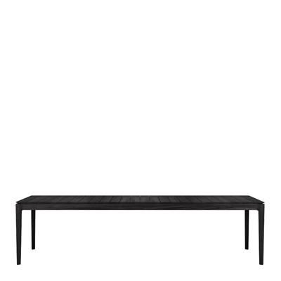 Ethnicraft Tuintafel 'Bok' Gevernist Teakhout, 300 x 110cm, kleur Zwart