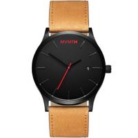 MVMT Classic 45mm Black Tan Horloge - thumbnail