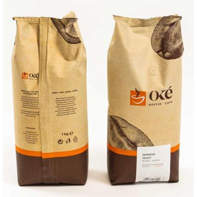 Oké koffiebonen, zak van 1 kg, Espresso Select Oké koffiebonen, zak van 1 kg, Espresso Select