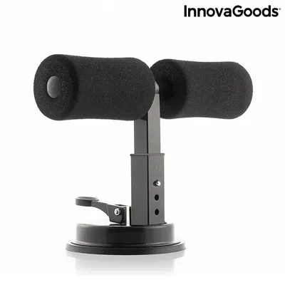 Houdgreep voor buikspieroefeningen met zuignap en handleiding voor oefeningen CoreUp InnovaGoods