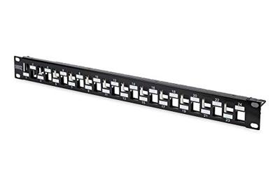 Digitus DN-91412 24 poorten Netwerkpatchpaneel 483 mm (19) Zonder connectoren 1 HE Meerdere kleuren Niet ingericht
