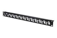 Digitus DN-91412 24 poorten Netwerkpatchpaneel 483 mm (19) Zonder connectoren 1 HE Meerdere kleuren Niet ingericht - thumbnail