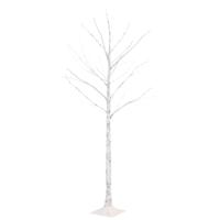 VidaXL Berkenboom led 72 led&apos;s warmwit 150 cm wit - thumbnail