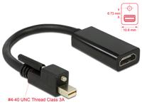 Delock 62640 Mini-displayport / HDMI Adapter [1x Mini-DisplayPort stekker - 1x HDMI-bus] Zwart - thumbnail