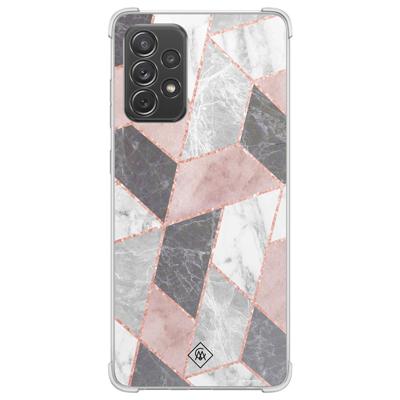 Samsung Galaxy A52(s) shockproof hoesje - Stone grid Samsung Galaxy A52(s) shockproof hoesje - Stone grid