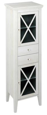 Hoge Badkamerkast Sapho Cross 49x170x39 cm Wit Hout Rechts