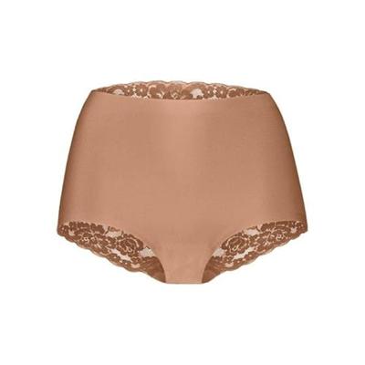 Dames secrets kanten taille slip - Invisible - Colours - Kanten hoge dames maxi slip naadloos - S - Blauw | Dames slip - Onderbroek - Ondergoed - S