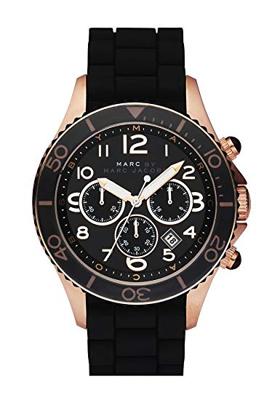 Horlogeband Marc by Marc Jacobs MBM5501 Silicoon Zwart 22mm Horlogeband Marc by Marc Jacobs MBM5501 Silicoon Zwart 22mm