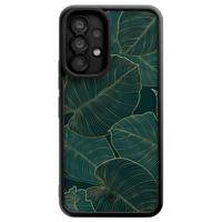 Samsung Galaxy A53 zwarte case - Monstera leaves - thumbnail