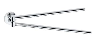 Dubbele Handdoekhouder Sapho X-Round Draaibaar 42 cm Chroom Sapho