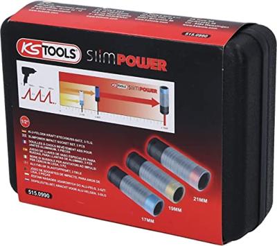 KS Tools 515.0990 Verwisselbare koppen Zeskant 3-delig