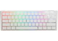 Ducky one 3 classic pure white mini, toetsenbord (wit, us lay-out, cherry mx red, rgb led, double-shot pbt, hot-swappable, quack mechanics, 60%) - thumbnail