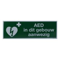 AED aanwezig bord 30x10 - thumbnail