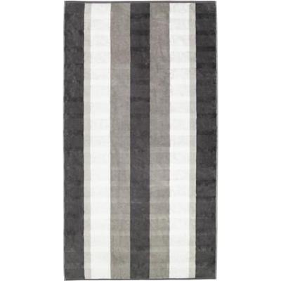 Cawö Cawo Noblesse Stripes Badlaken 80x150 anthrazit
