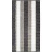 Cawö Cawo Noblesse Stripes Badlaken 80x150 anthrazit - thumbnail