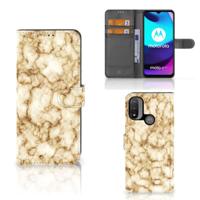 Motorola Moto E20 | E30 | E40 | Bookcase | Marmer Goud | Portemonnee hoesje - thumbnail