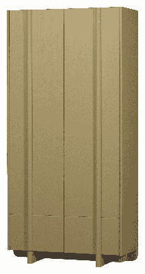 WOOOD Opbergkast 'Basu' Grenen, kleur Moss