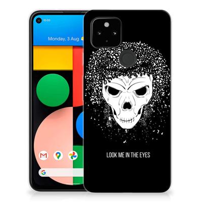 Silicone Back Case Google Pixel 4a 5G Skull Hair Silicone Back Case Google Pixel 4a 5G Skull Hair