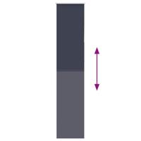 Rolgordijn verduisterend 45x210cm stofbreedte 40,7 cm polyester - thumbnail