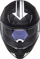 LS2 integraalhelm "ff811 vector ii splitter" helmet ff811 vect. ii spl. l bl/white - thumbnail