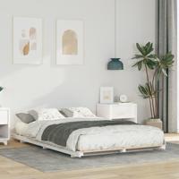Bedframe Wit 135 x 190 cm Massief grenenhout - thumbnail