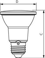 Signify 44308200 Gloeilamp-lamp Energielabel F (A - G) E27 Reflector 6 W Neutraalwit (Ø x l) 65 mm x 85 mm 1 stuk(s) - thumbnail