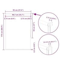 VidaXL Rolgordijn verduisterend 95x175cm stofbreedte 90,7 cm polyester - thumbnail