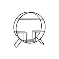 Planken DKD Home Decor Zwart Lichtgrijs Metaal Spar 90 x 30 x 100 cm (1) - thumbnail