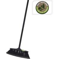 Bezem met steel kunststof zwart - thumbnail