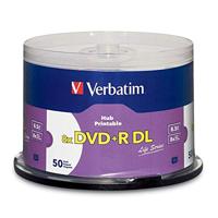 Verbatim 97693 DVD+R DL disc 8.5 GB 50 stuk(s) Spindel Bedrukbaar - thumbnail