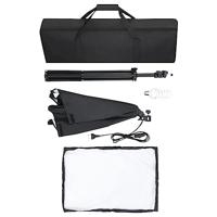 Professionele studiolampen 2 st 40x60 cm staal zwart - thumbnail