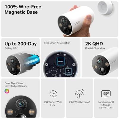 Tapo C425 IP-camera Wit - thumbnail