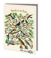 Kaartenmapje 10 stuks met enveloppen - Vogels in de tuin, Miriam Bos - thumbnail
