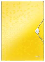 Leitz WOW elastomap met 3 kleppen, uit PP, ft A4, geel - thumbnail