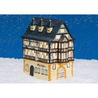 Wurm Lichthaus Hotel "Riesen" Miltenberg van Porselein, Kleurrijk (B/H/D) 17x22x10cm - thumbnail