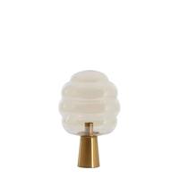Light & Living Tafellamp 'Misty' 30cm, kleur Amber/Goud - thumbnail