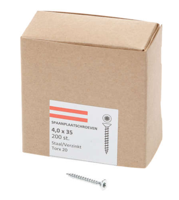 Hoenderdaal Spaanplaatschroef Vz Pk Torx TX20 4.0X35 | 200 stuks - 0206.01.25401 - thumbnail