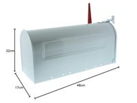 Burg Wächter 18620 US-BOX 891 W Brievenbus Plaatstaal Wit - thumbnail