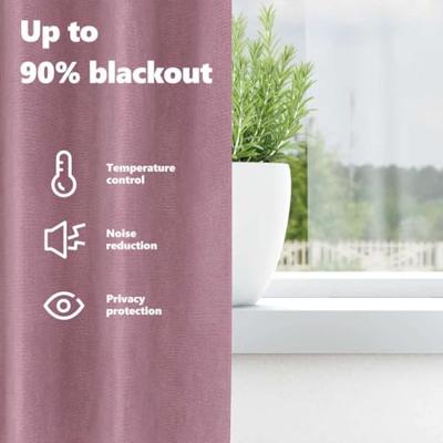 VidaXL Verduisterende gordijnen 2 pcs donkerroze 140 x 260 cm fluweel