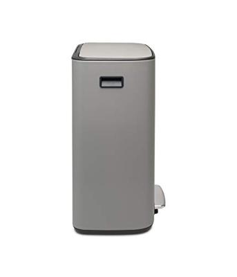 Brabantia Bo Pedaalemmer 2 x 30 L - Mineral Concrete Grey Brabantia Bo Pedaalemmer 2 x 30 L - Mineral Concrete Grey