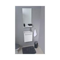 Fonteinmeubelset Differnz Tight 40x22 cm Met Spiegel en Planchet Wit Differnz - thumbnail