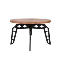 LABEL51 Salontafel Pebble - Rough - Mangohout - 80 cm - Rond - thumbnail