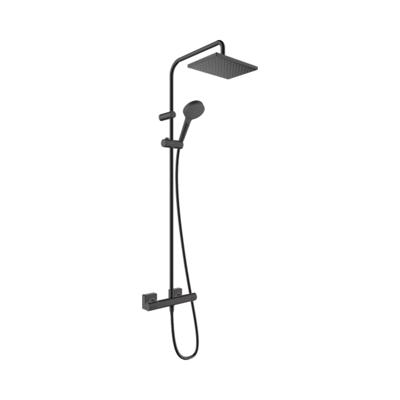 Hansgrohe Regendouche set Vernis Shape Showerpipe 230 1 Jet met Douchethermostaat EcoSmart Mat Zwart Hansgrohe Regendouche set Vernis Shape Showerpipe 230 1 Jet met Douchethermostaat EcoSmart Mat Zwart