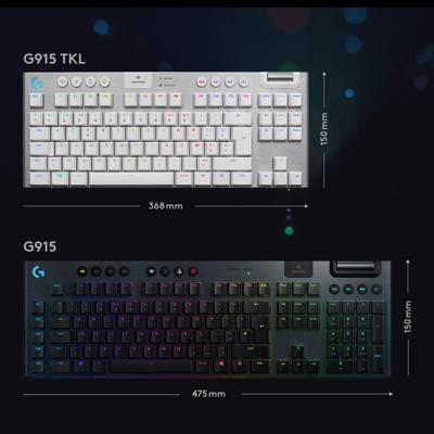 Logitech G915 TKL LIGHTSPEED Wireless RGB Mechanical Gaming Keyboard gaming toetsenbord