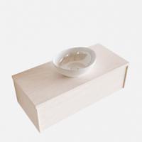 Badkamermeubel BWS Madrid Wit 100 cm met Topblad en Keramische Waskom (0 kraangaten) - thumbnail