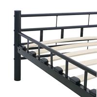 Bedframe staal zwart 160x200 cm - thumbnail